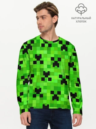 Мужской лонгслив базовый / MINECRAFT | МАЙНКРАФТ