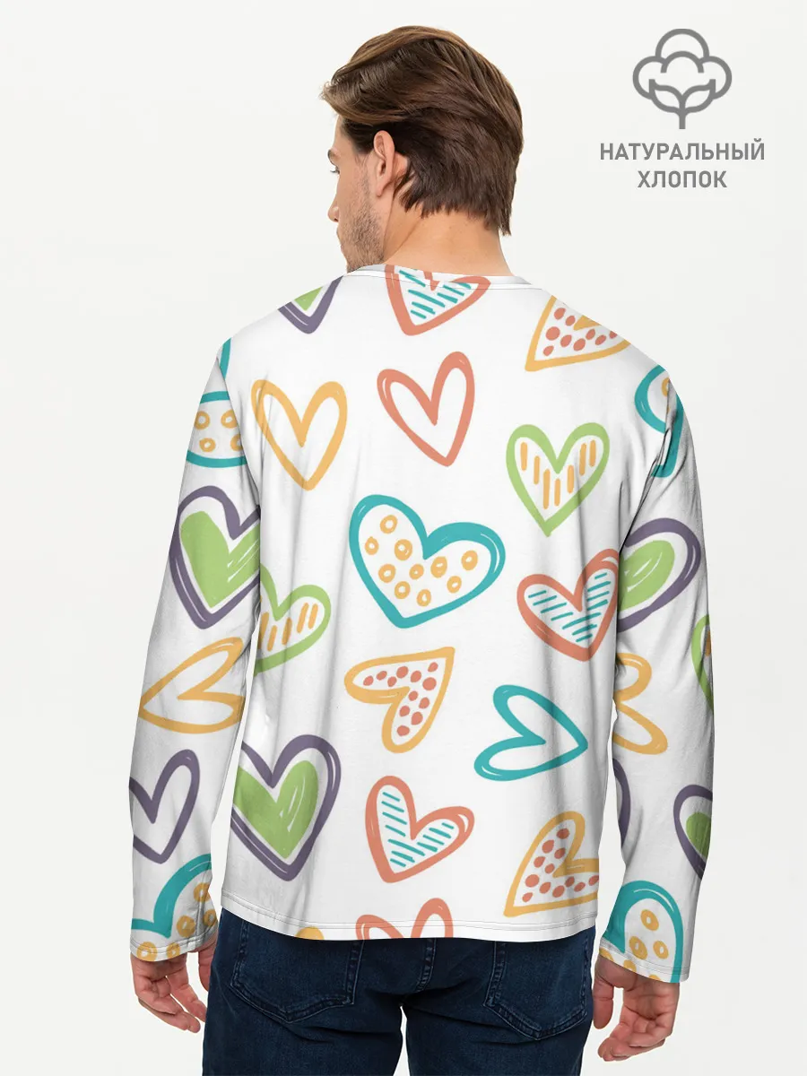 Мужской лонгслив базовый / Сладкая парочка
