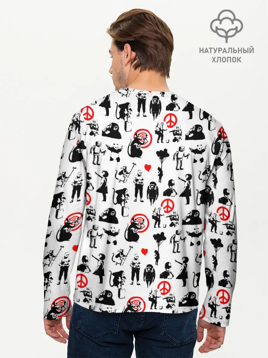 Мужской лонгслив базовый / Banksy