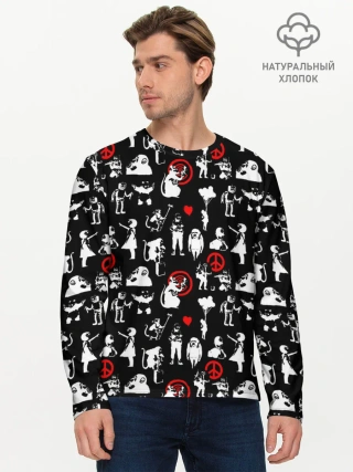 Мужской лонгслив базовый / Banksy
