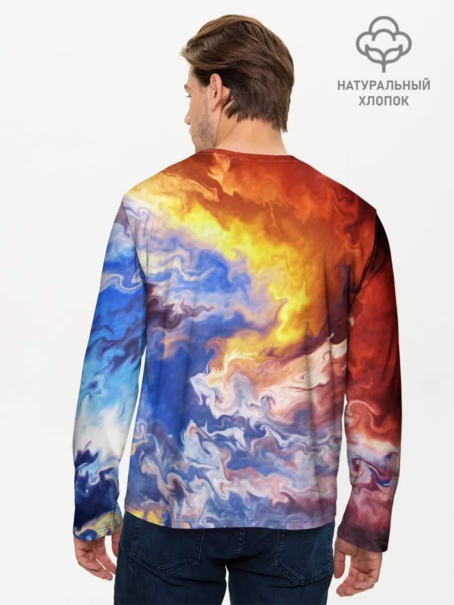 Мужской лонгслив базовый / Краски