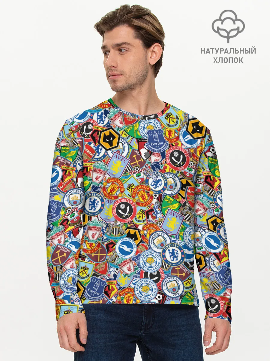 Мужской лонгслив базовый / Английская Премьер Лига