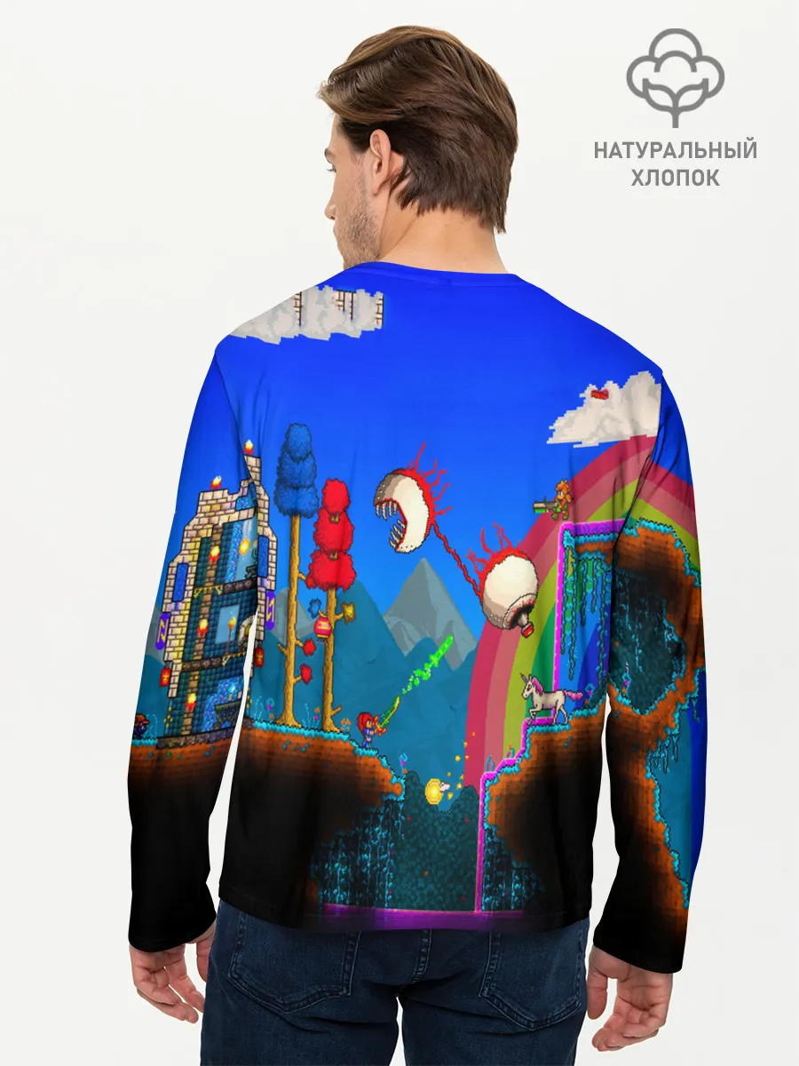 Мужской лонгслив базовый / TERRARIA GAME