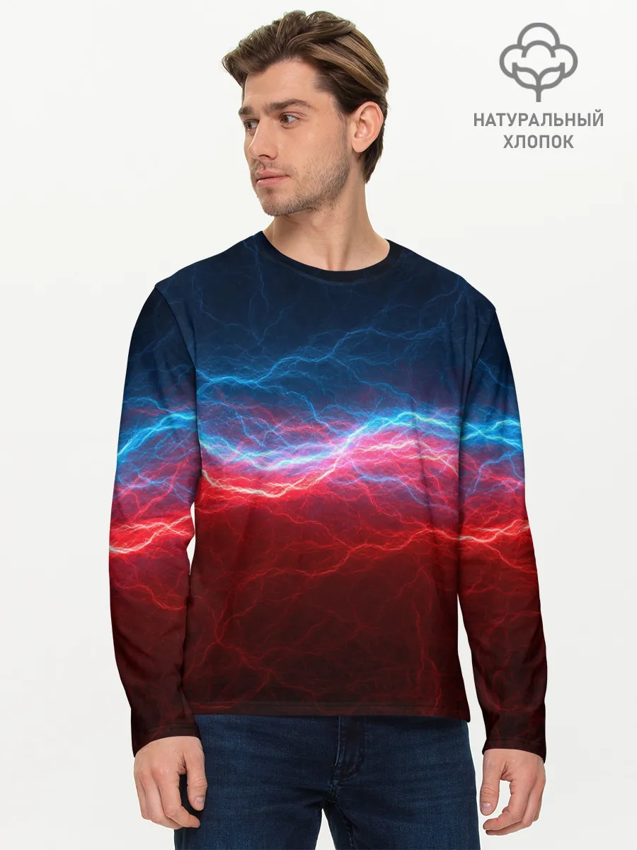 Мужской лонгслив базовый / Огонь и лёд