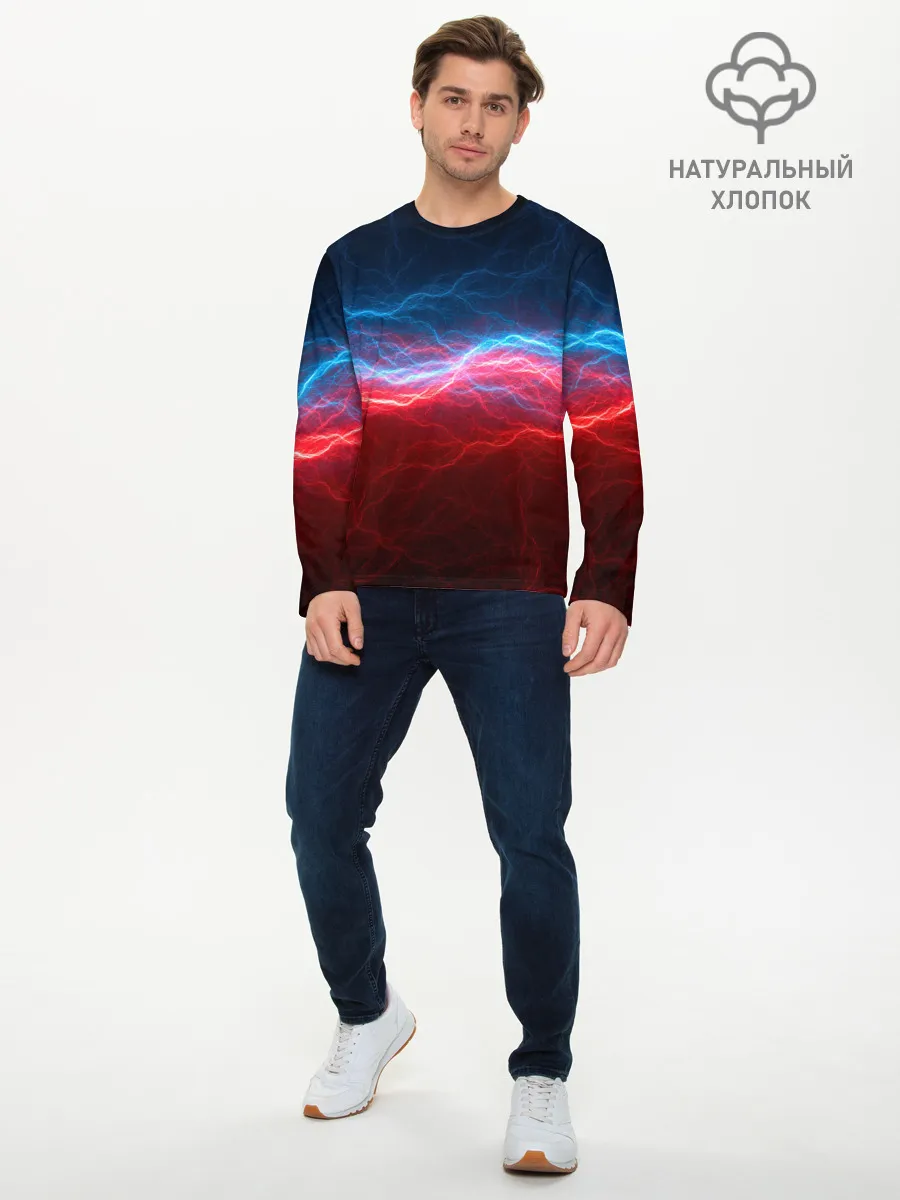 Мужской лонгслив базовый / Огонь и лёд