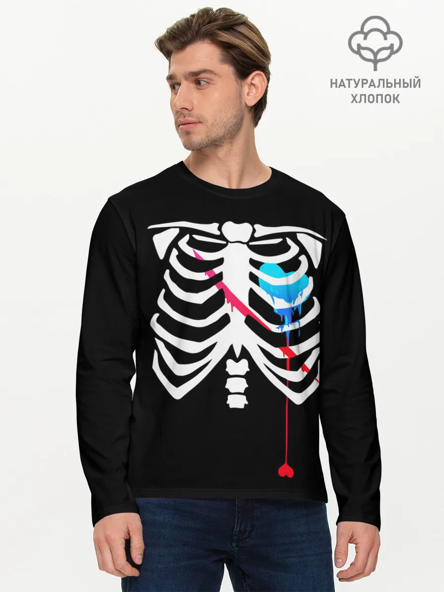 Мужской лонгслив базовый / UNDERTALE | АНДЕРТЕЙЛ | САНС