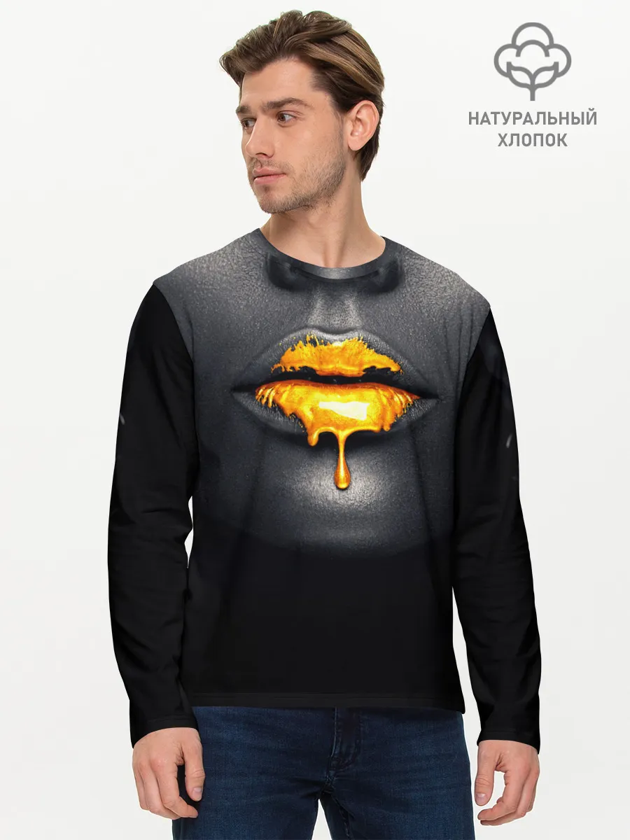 Мужской лонгслив базовый / Мода: Губы