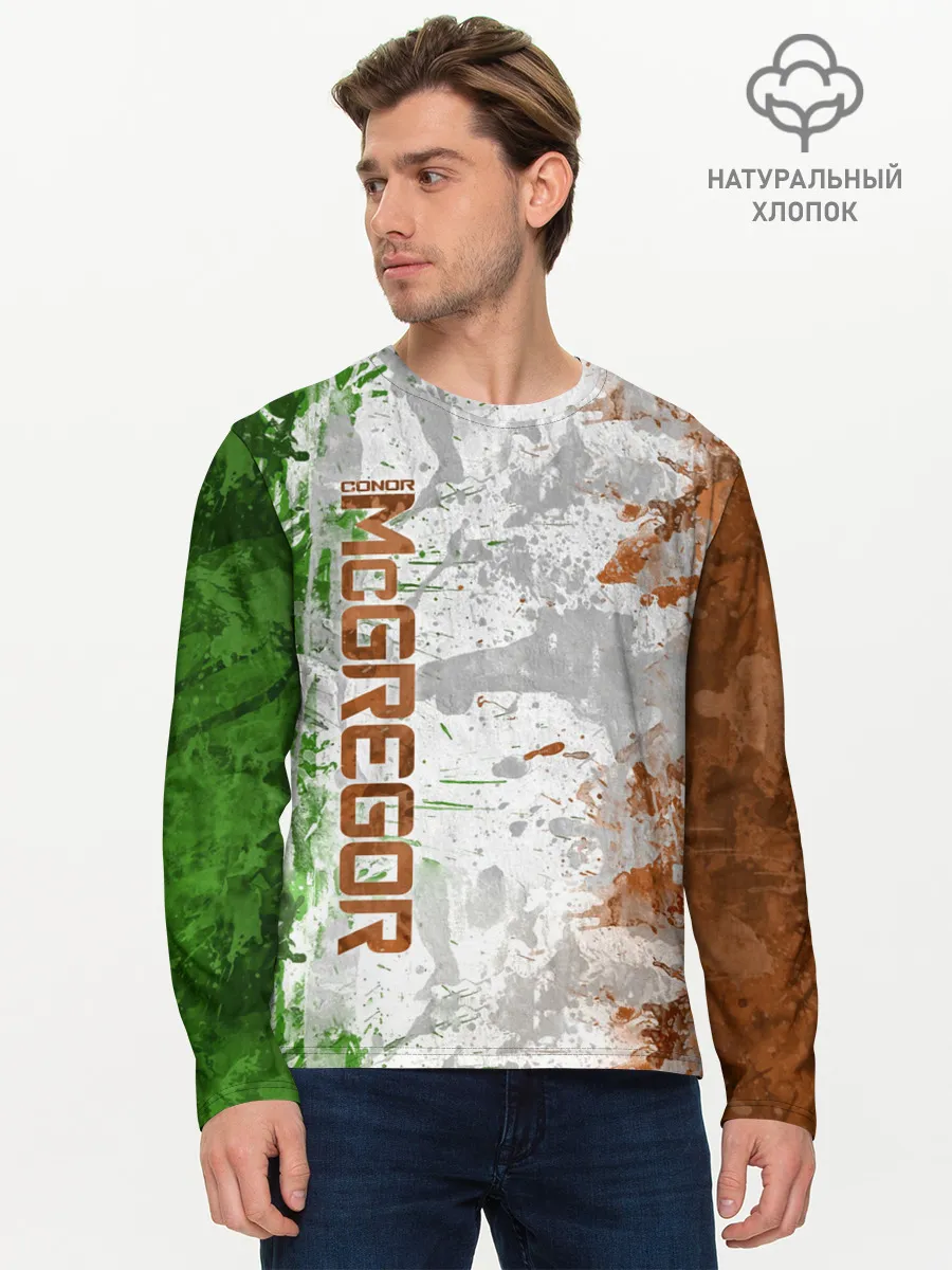 Мужской лонгслив базовый / Конор МакГрегор