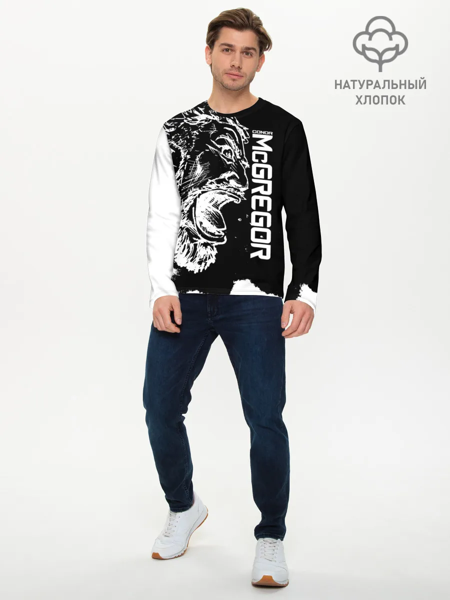 Мужской лонгслив базовый / Конор МакГрегор