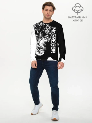 Мужской лонгслив базовый / Конор МакГрегор