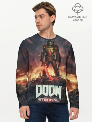 Мужской лонгслив базовый / DOOM ETERNAL