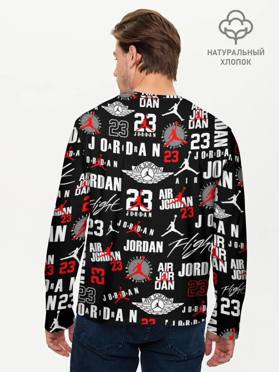 Мужской лонгслив базовый / MICHAEL JORDAN LOGOBOMBING