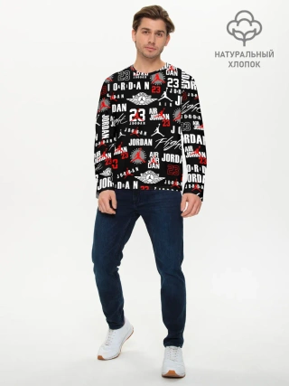 Мужской лонгслив базовый / MICHAEL JORDAN LOGOBOMBING