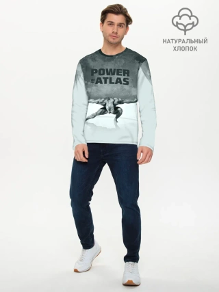 Мужской лонгслив базовый / Power of the Atlas