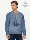 Мужской лонгслив базовый / Су-57