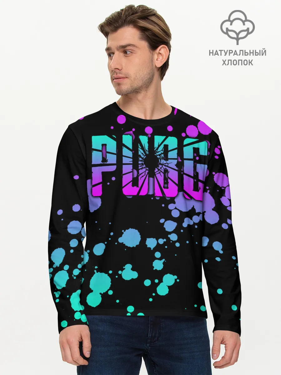 Мужской лонгслив базовый / PUBG