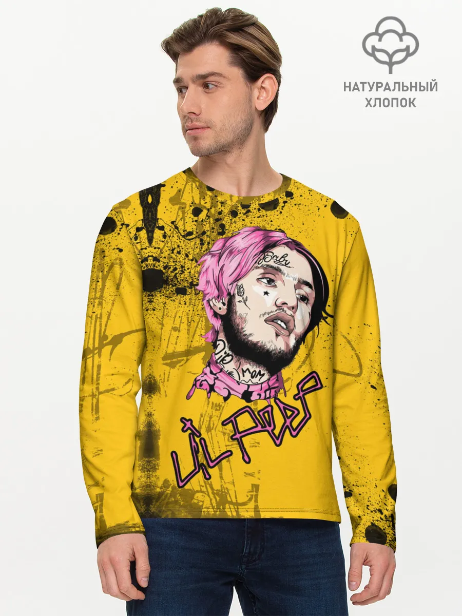 Мужской лонгслив базовый / Lil Peep