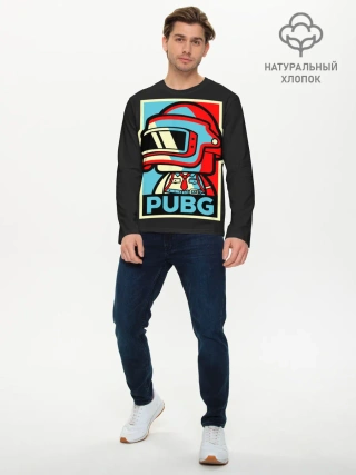 Мужской лонгслив базовый / PUBG