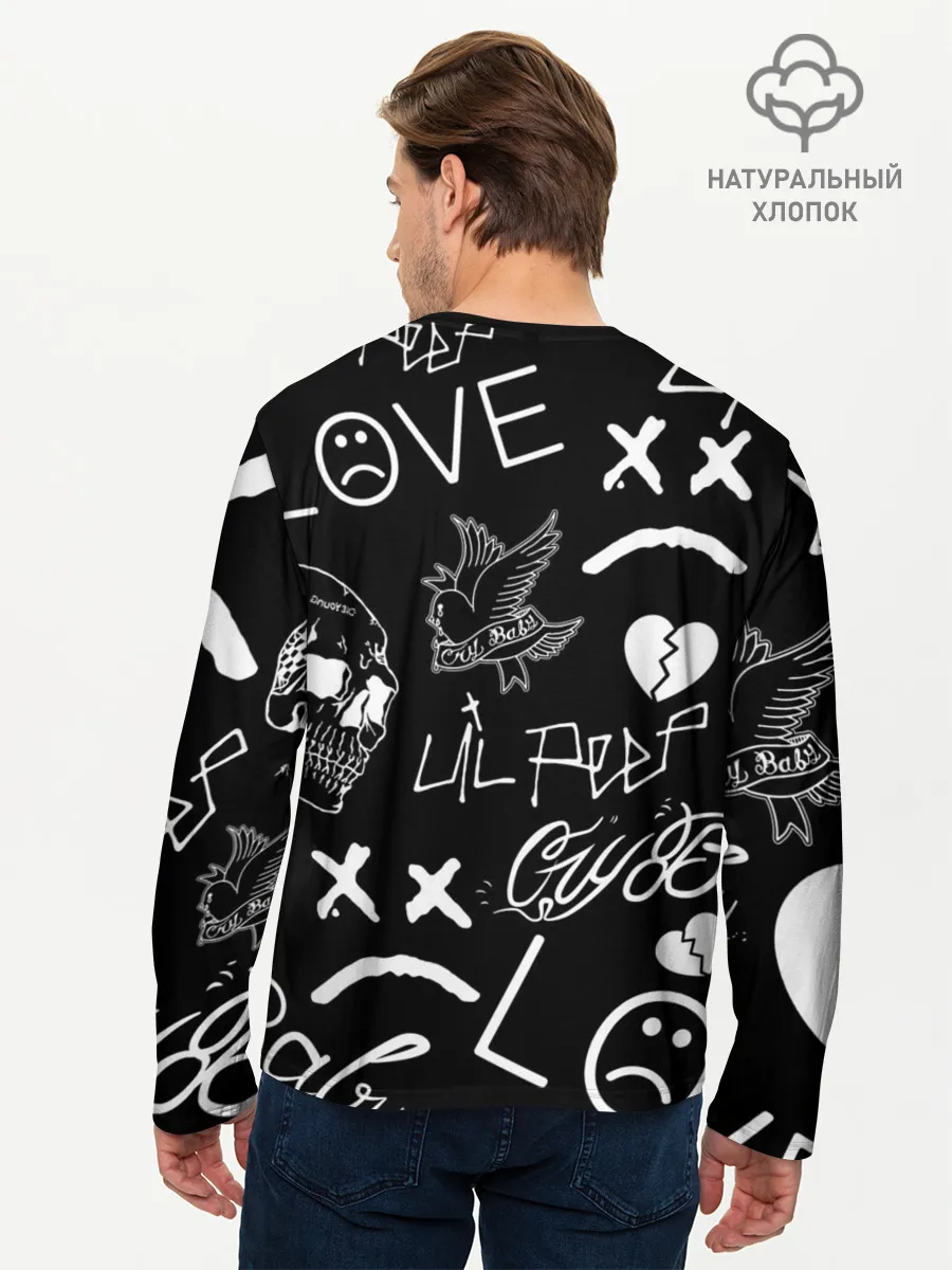 Мужской лонгслив базовый / Lil Peep