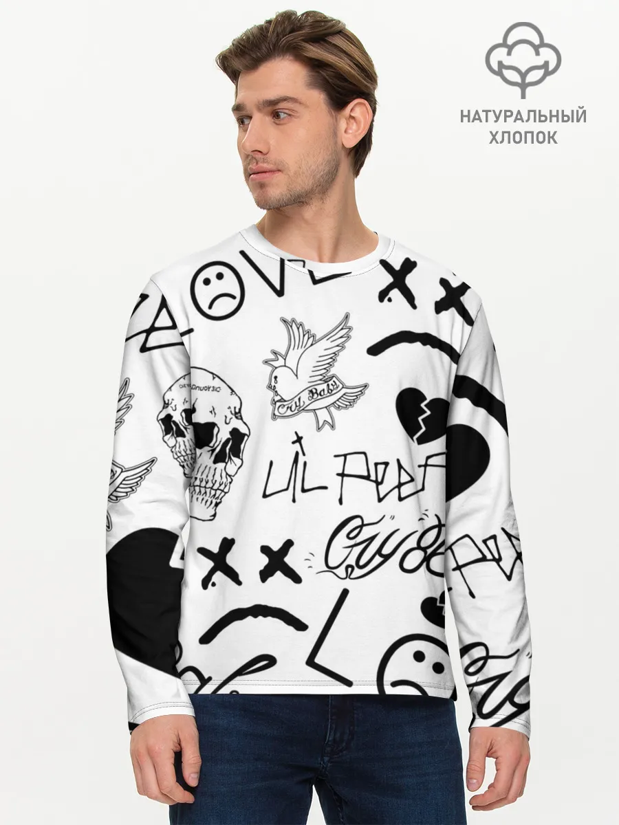 Мужской лонгслив базовый / Lil Peep