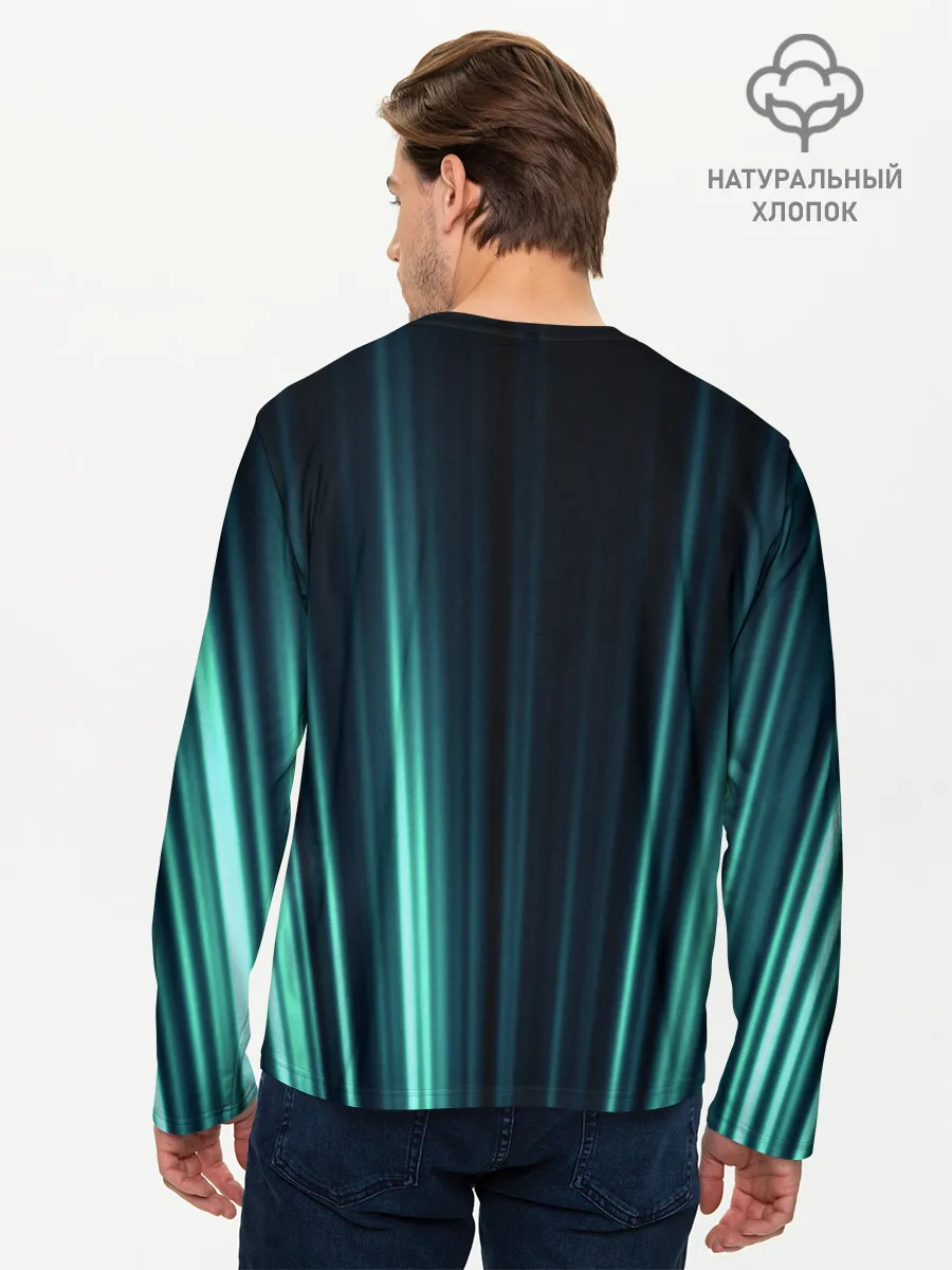 Мужской лонгслив базовый / текстура