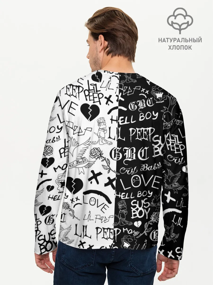 Мужской лонгслив базовый / LIL PEEP LOGOBOMBING | ЛИЛ ПИП