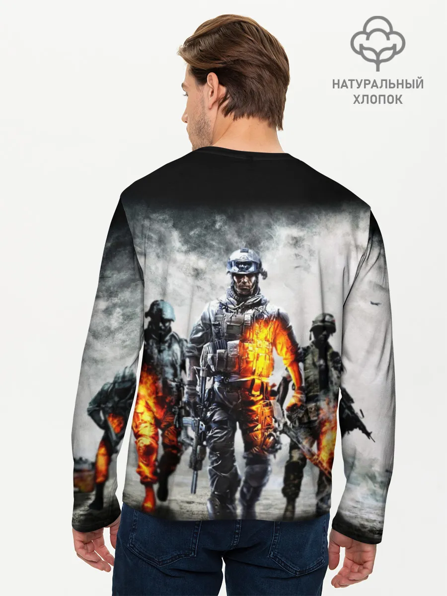 Мужской лонгслив базовый / Battlefield | Батлфилд