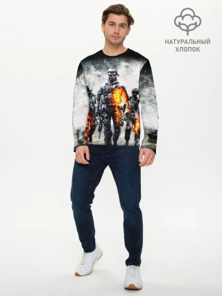 Мужской лонгслив базовый / Battlefield | Батлфилд