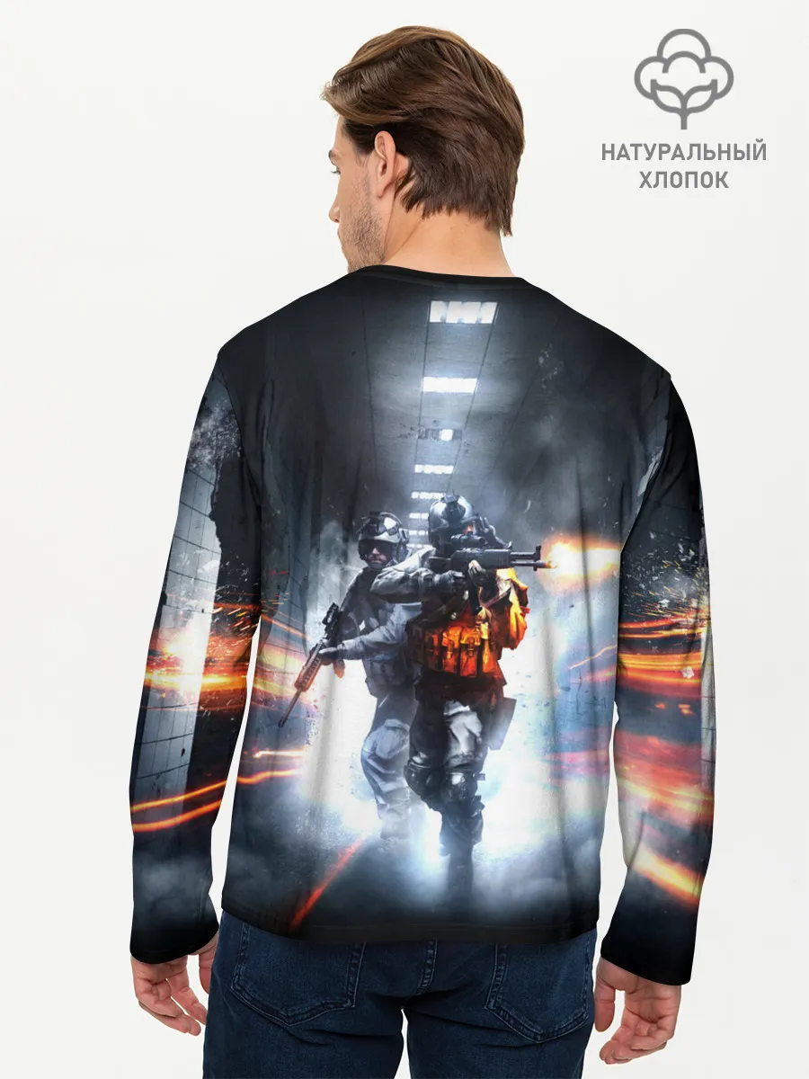 Мужской лонгслив базовый / Battlefield