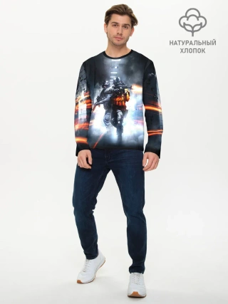 Мужской лонгслив базовый / Battlefield