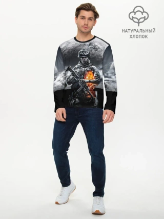 Мужской лонгслив базовый / Battlefield