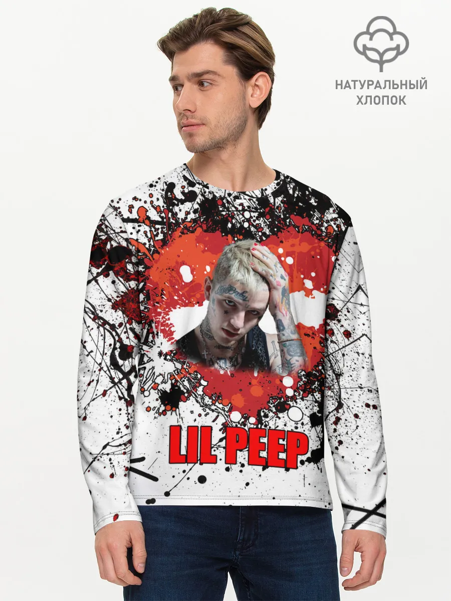 Мужской лонгслив базовый / Lil Peep