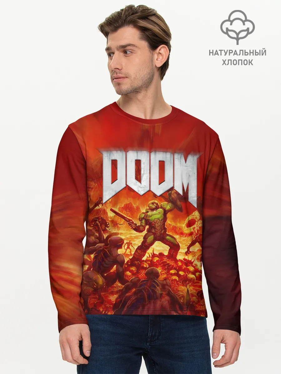 Мужской лонгслив базовый / DOOM