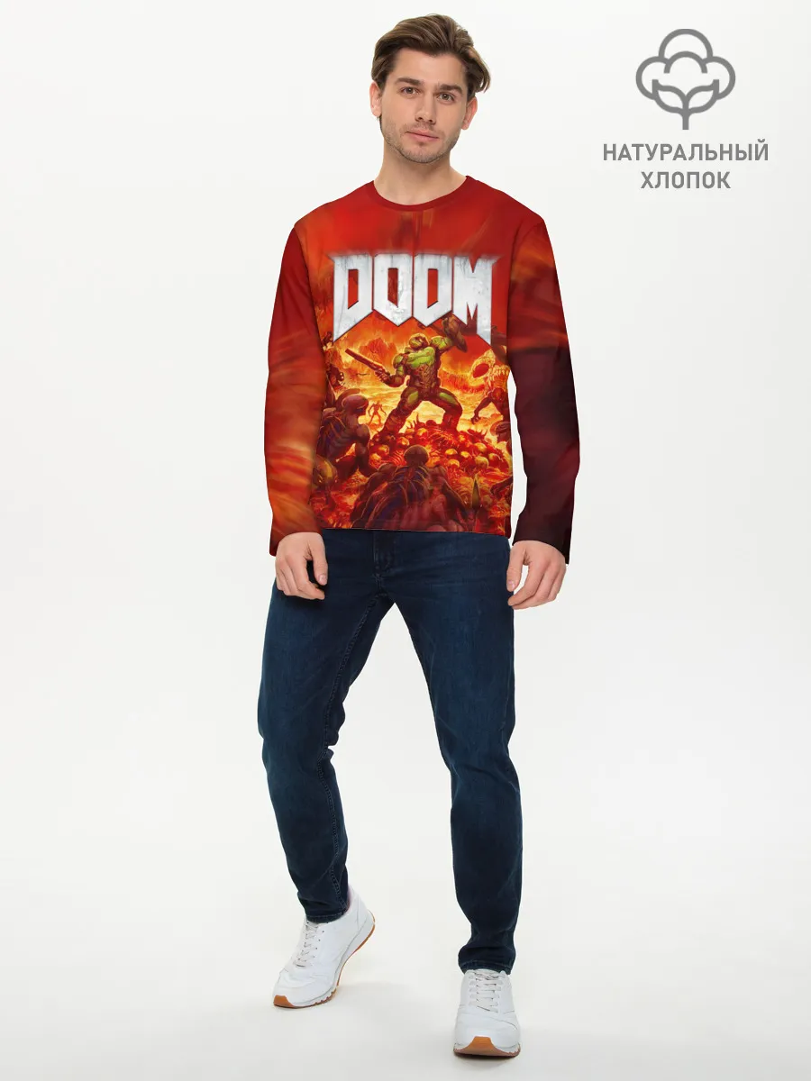 Мужской лонгслив базовый / DOOM