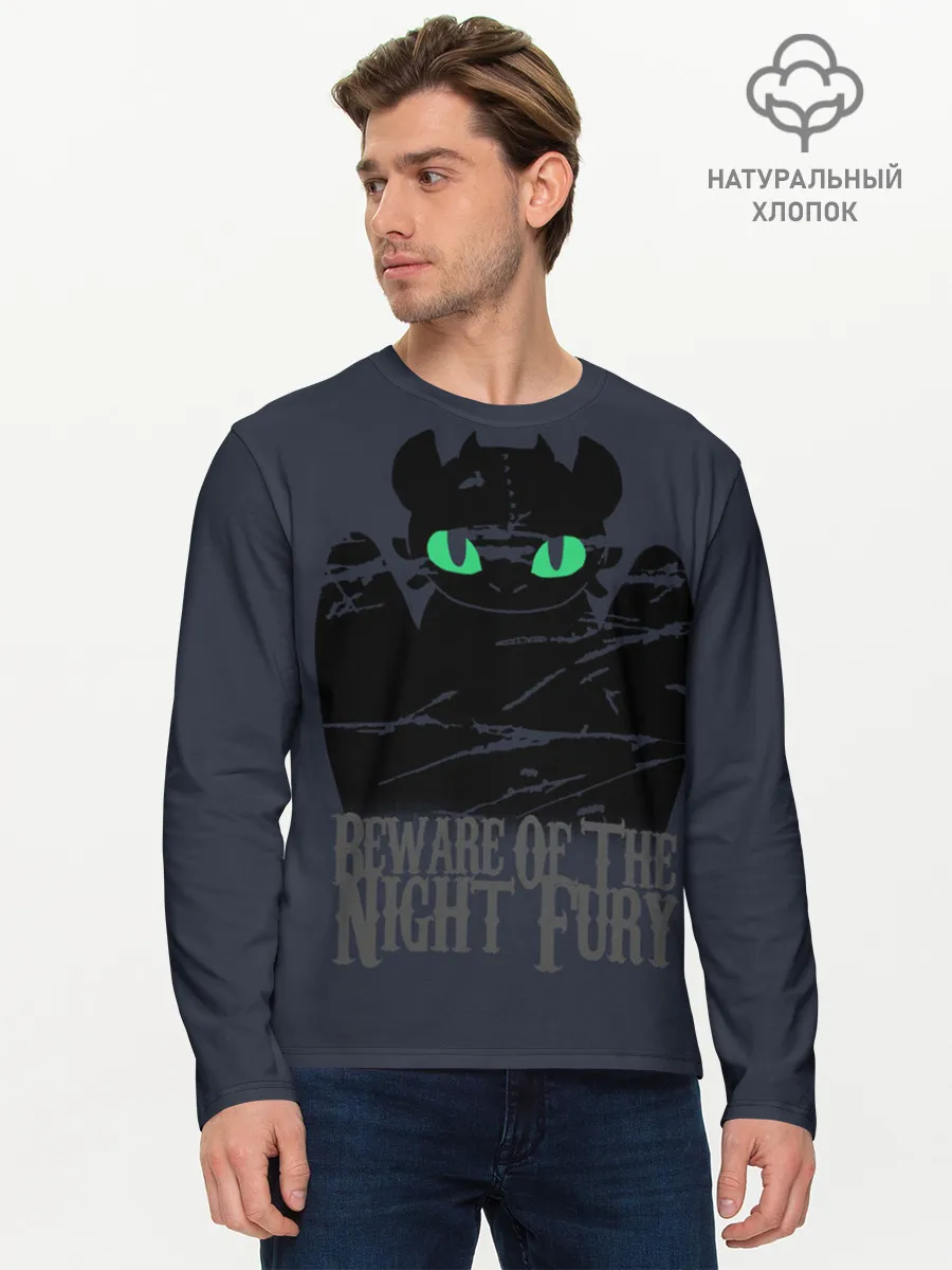 Мужской лонгслив базовый / Как приручить дракона