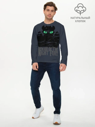 Мужской лонгслив базовый / Как приручить дракона