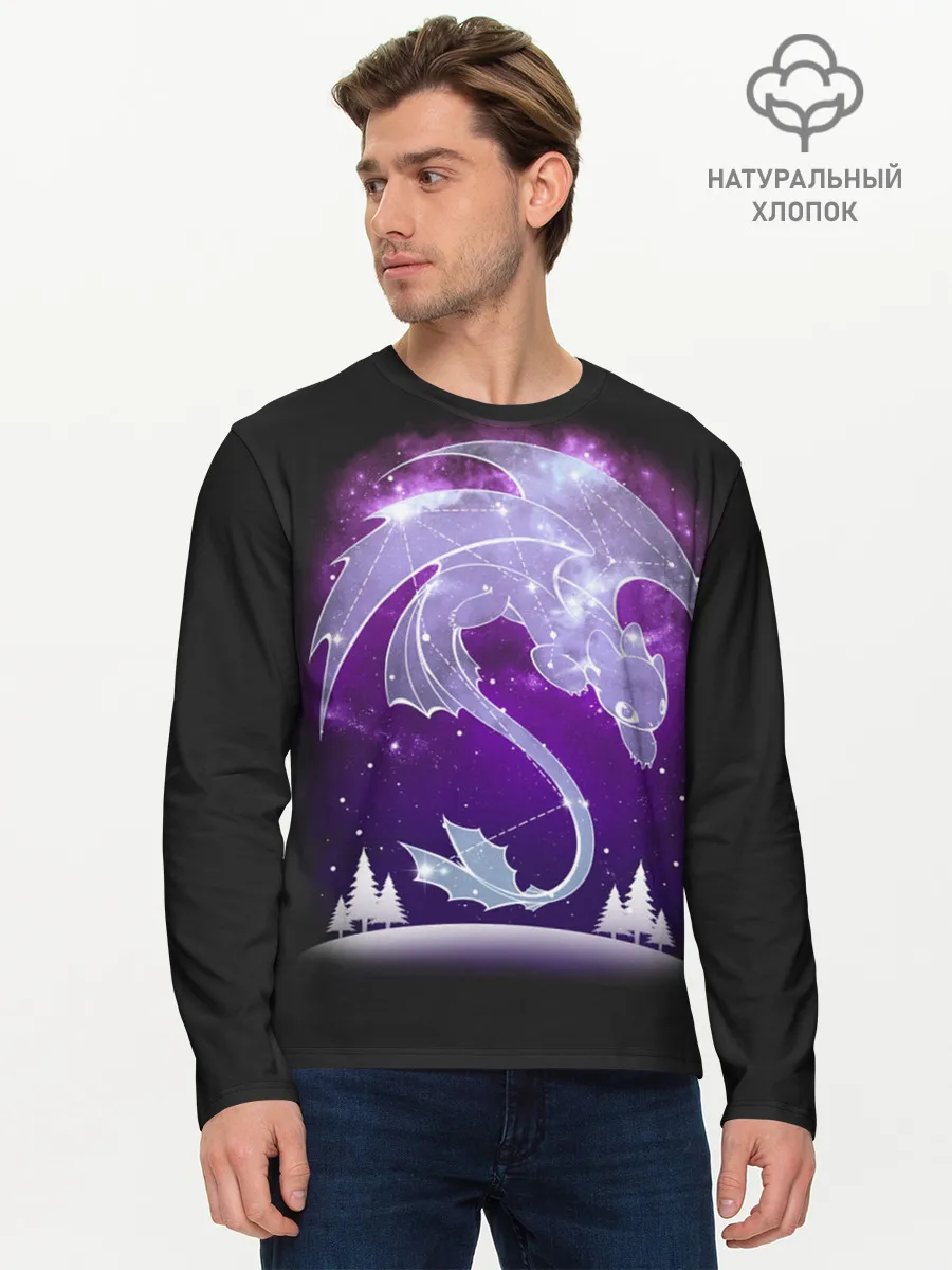 Мужской лонгслив базовый / Как приручить дракона
