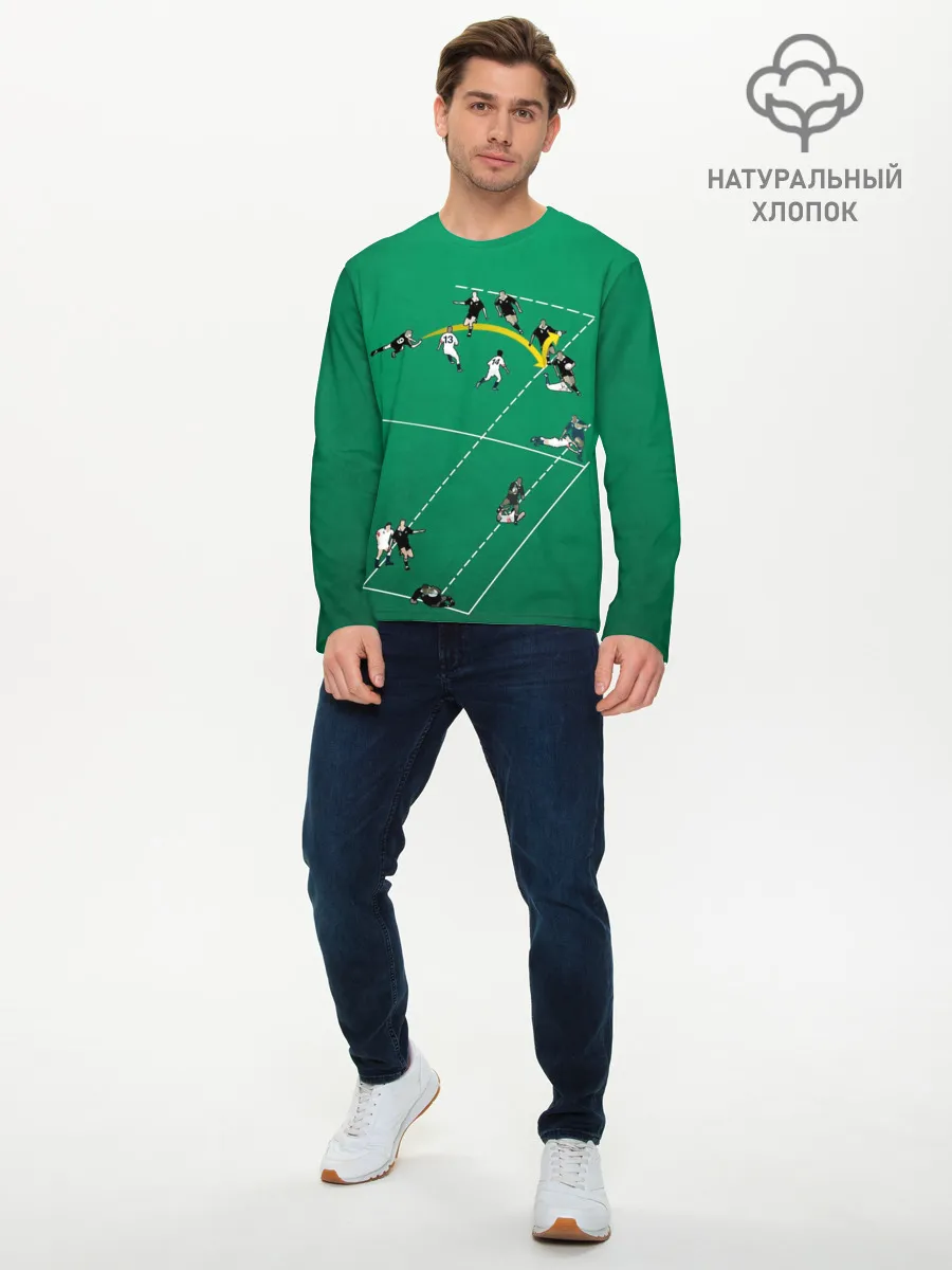 Мужской лонгслив базовый / Игра в регби