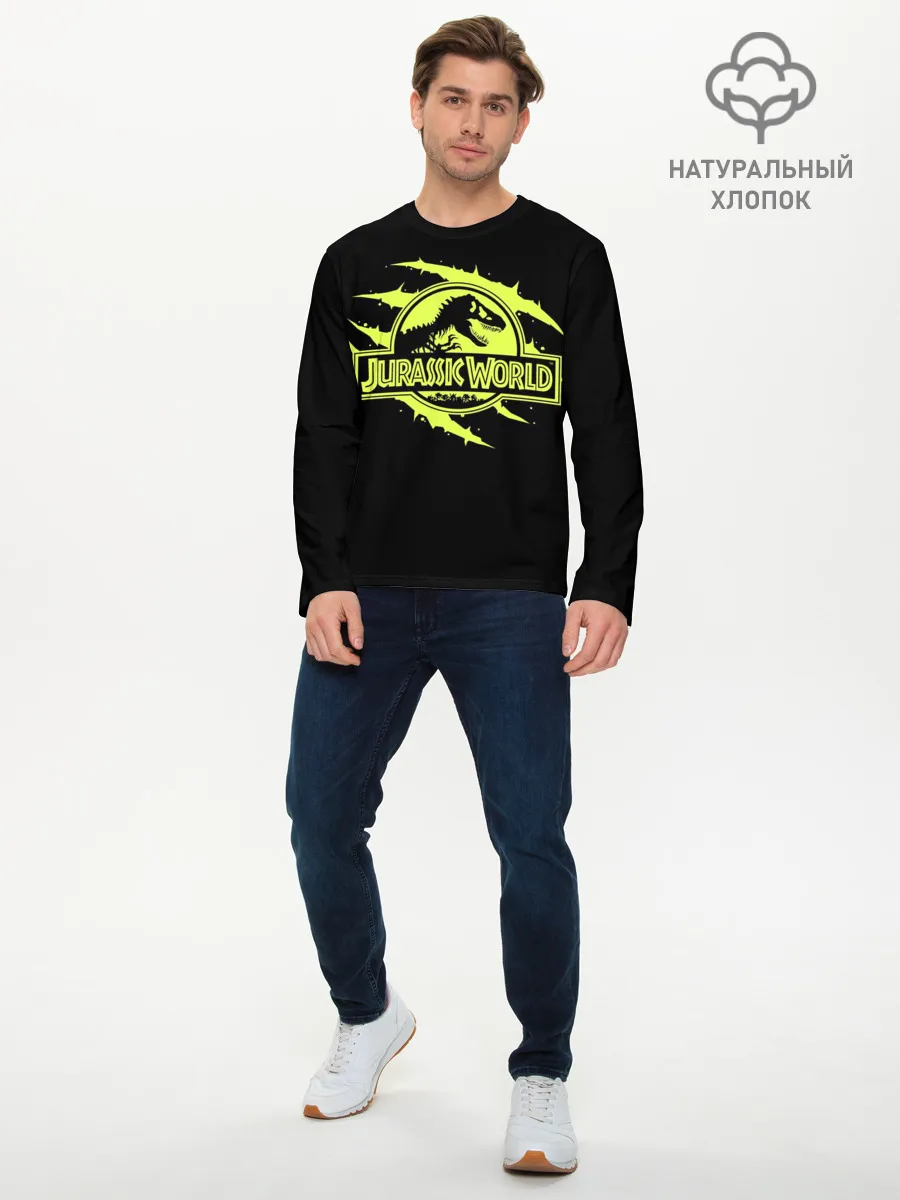 Мужской лонгслив базовый / Jurassic World