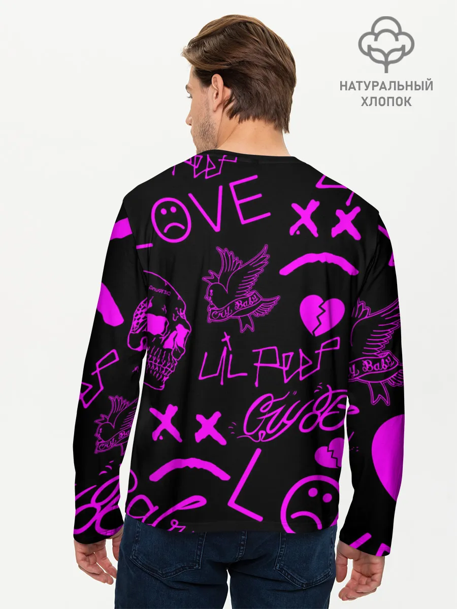Мужской лонгслив базовый / Lil Peep