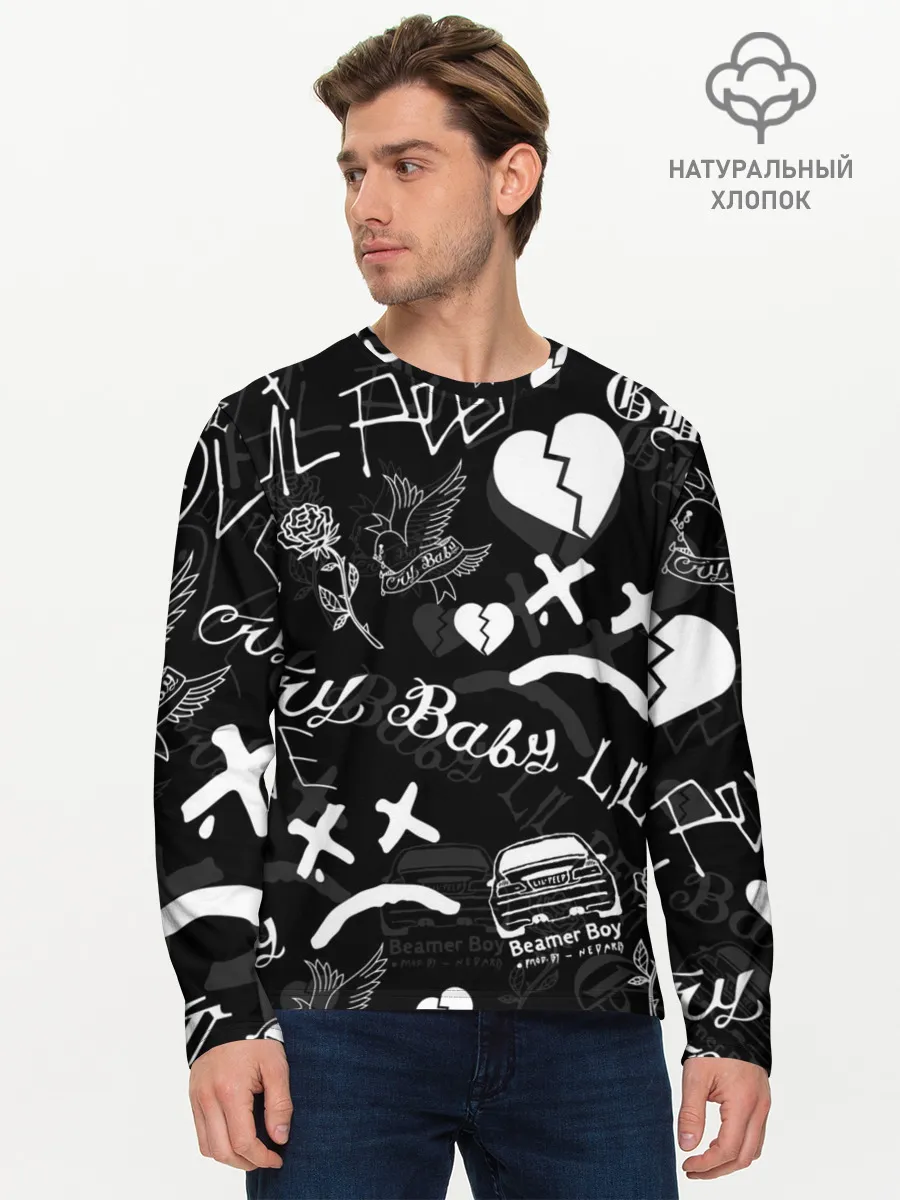 Мужской лонгслив базовый / LIL PEEP