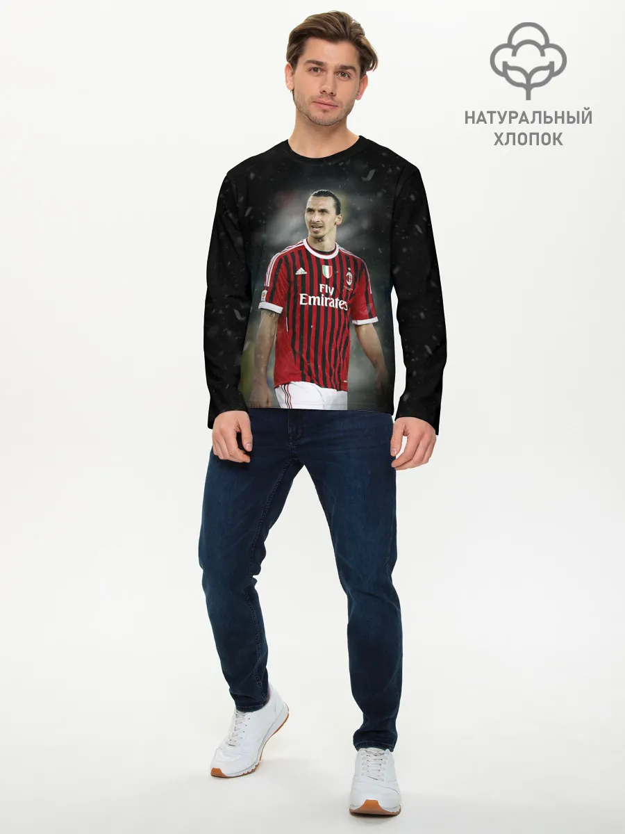 Мужской лонгслив базовый / Златан Ибрагимович