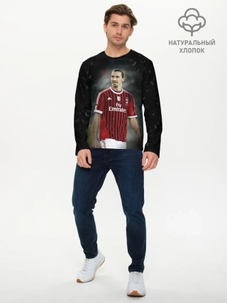 Мужской лонгслив базовый / Златан Ибрагимович