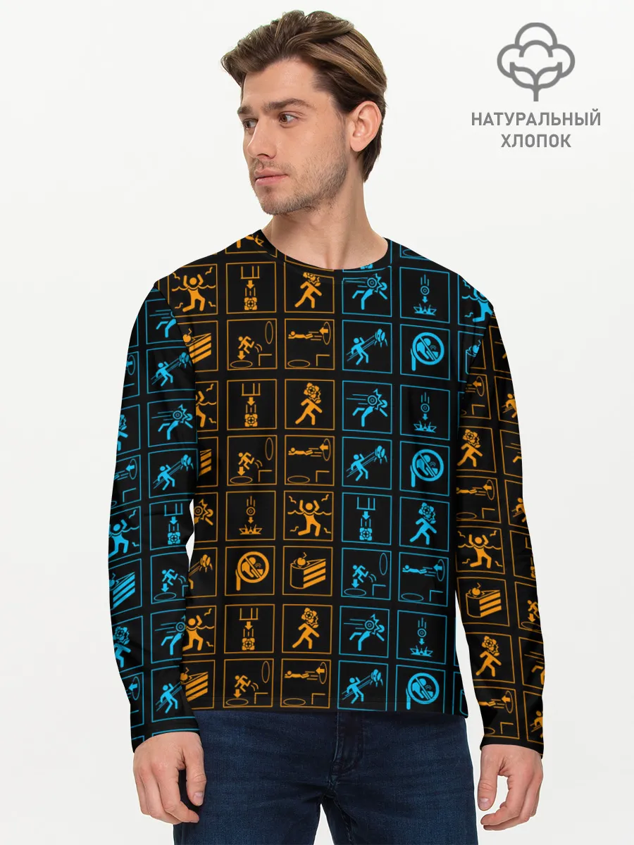 Мужской лонгслив базовый / PORTAL ICONS | ПОРТАЛ ИКОНКИ