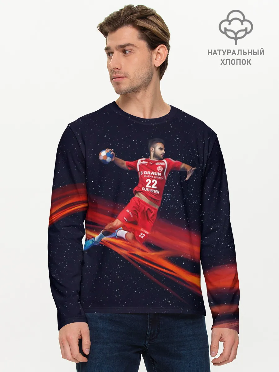 Мужской лонгслив базовый / Гандболист