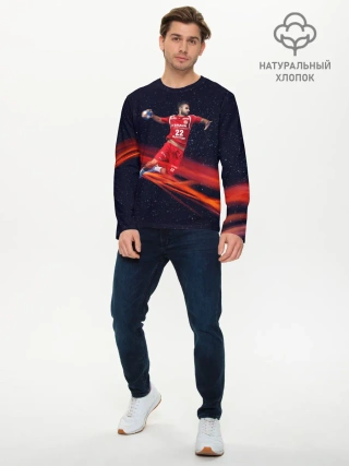 Мужской лонгслив базовый / Гандболист