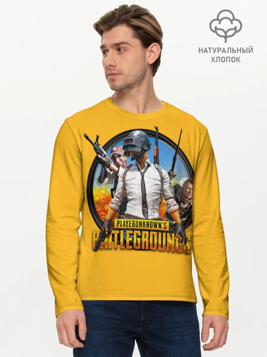 Мужской лонгслив базовый / PUBG