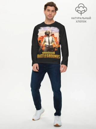 Мужской лонгслив базовый / PUBG