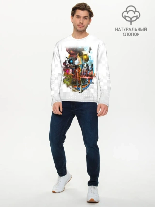 Мужской лонгслив базовый / PORTAL 2 | ПОРТАЛ 2 ЧЕЛЛ