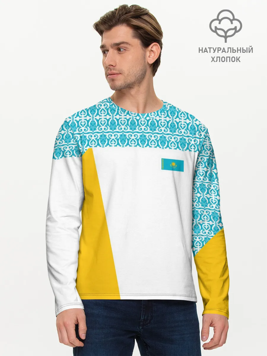 Мужской лонгслив базовый / Казахстан Форма